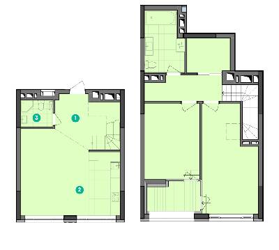 Дворівнева 170.33 м² в ЖК Dibrova Park від 21 500 грн/м², Київ
