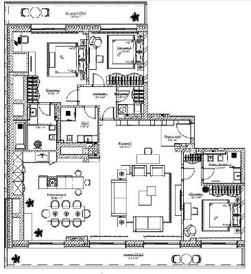 Чотирикімнатні в ЖК SAGA City Space