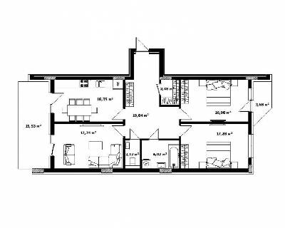 3-кімнатна 106 м² в ЖК River Land від 39 100 грн/м², Ужгород