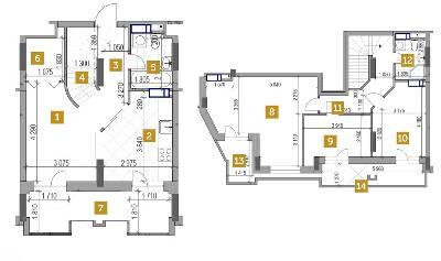 Двухуровневая 110.82 м² в ЖК West House от 34 250 грн/м², Киев