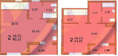 Двухуровневая 91.85 м² в ЖК на бул. Чоколовский, 27Б от 22 950 грн/м², Киев