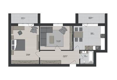 2-кімнатна 85.44 м² в ЖК Річковий квартал від 18 050 грн/м², Харків