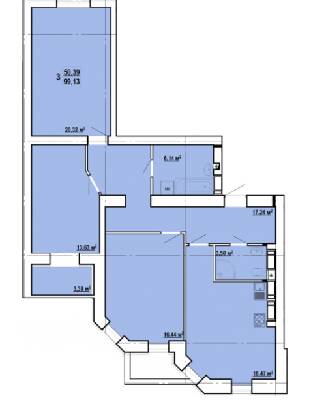 3-комнатная 99.13 м² в ЖК Сокольники от 15 100 грн/м², Харьков