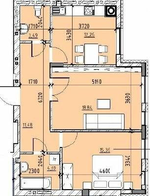 2-комнатная 66.12 м² в ЖК Бейкер Стрит. Шерлок Холмс от 40 500 грн/м², Львов