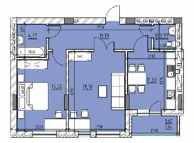 2-комнатная 65.84 м² в ЖК Велика Британія от 18 250 грн/м², Львов