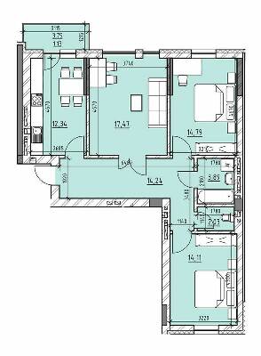 3-комнатная 80 м² в ЖК Велика Британія от 17 000 грн/м², Львов