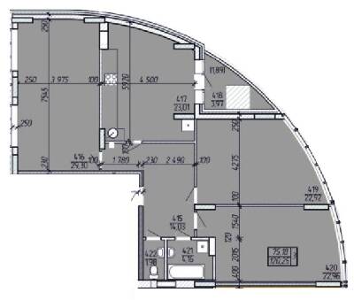 3-комнатная 120.25 м² в ЖК Покровский от 18 600 грн/м², Житомир