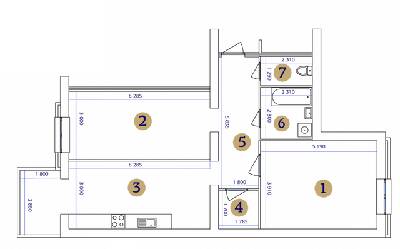 2-кімнатна 83.83 м² в ЖК Резиденція від забудовника, Запоріжжя