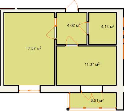 1-кімнатна 40.91 м² в ЖК Сонячний від 12 600 грн/м², м. Калуш