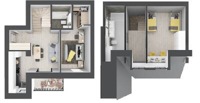 Дворівнева 78.23 м² в ЖК Desna Park Residence від 22 000 грн/м², с. Зазим`я