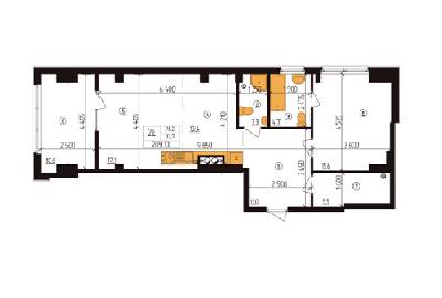 2-кімнатна 78.2 м² в ЖК Henesi House від 31 900 грн/м², Київ