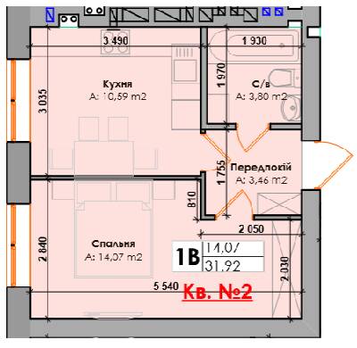1-кімнатна 31.92 м² в ЖК Елемент від 26 600 грн/м², м. Ірпінь