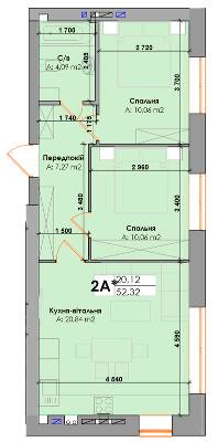 Двокімнатні в ЖК Елемент