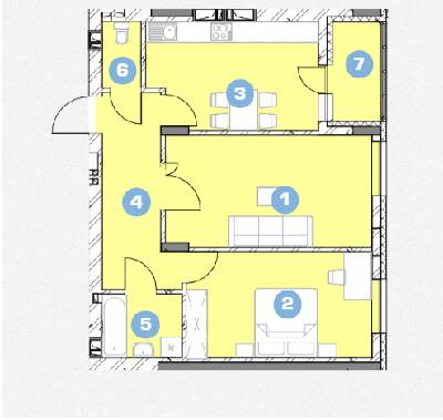 2-комнатная 70.75 м² в ЖК Ріел Сіті от 16 018 грн/м², Львов