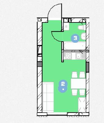 Студия 23.87 м² в ЖК Ріел Сіті от 16 622 грн/м², Львов