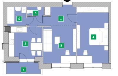 2-комнатная 61.84 м² в ЖК Компаньон от 13 600 грн/м², с. Сокольники