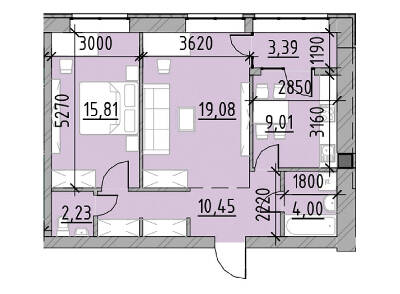 2-комнатная 63.97 м² в ЖК Компаньон от 23 300 грн/м², с. Сокольники