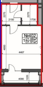 1-комнатная 31.91 м² в ЖК Британский дом от 20 900 грн/м², Харьков