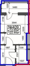 1-комнатная 22.44 м² в ЖК Британский дом от 20 600 грн/м², Харьков