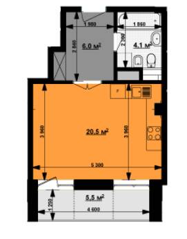 1-комнатная 33.4 м² в ЖК Вектор от 44 350 грн/м², Харьков