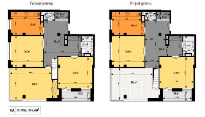 Двухуровневая 242.4 м² в ЖК Вектор от 36 600 грн/м², Харьков