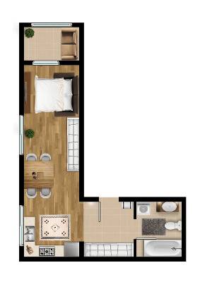 1-кімнатна 34.4 м² в ЖК Віденський будинок від 14 250 грн/м², Харків