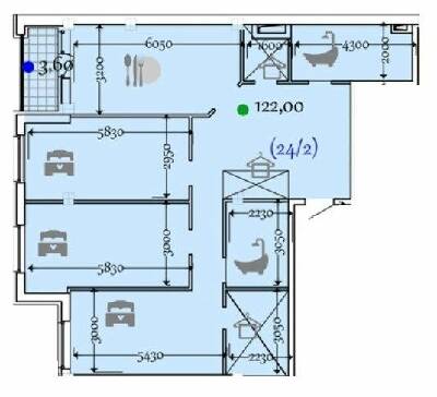 3-комнатная 125.6 м² в ЖК Comfort City от 32 800 грн/м², Днепр