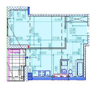 1-кімнатна 46.25 м² в ЖК Миронова від 21 800 грн/м², Дніпро