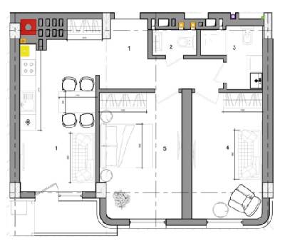 2-кімнатна 65.25 м² в КБ Graf від 45 500 грн/м², Одеса