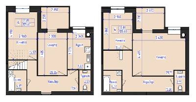 Двухуровневая 125.6 м² в ЖК Олимпийский от 19 500 грн/м², Харьков