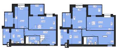 Двухуровневая 165.49 м² в ЖК Олимпийский от 17 500 грн/м², Харьков