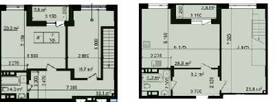 Двухуровневая 124.6 м² в ЖК Пролисок от 14 200 грн/м², Харьков