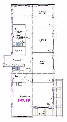 3-комнатная 141.19 м² в ЖК Favorit от 31 600 грн/м², Днепр