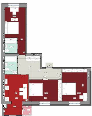 3-кімнатна 86.83 м² в ЖК Атлант від 14 000 грн/м², Луцьк