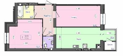 2-кімнатна 73.72 м² в ЖК Атлант від 13 000 грн/м², Луцьк