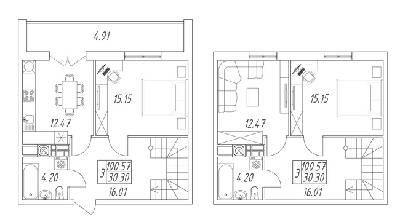 Дворівнева 114.49 м² в ЖК Британія Hall від 17 500 грн/м², Луцьк