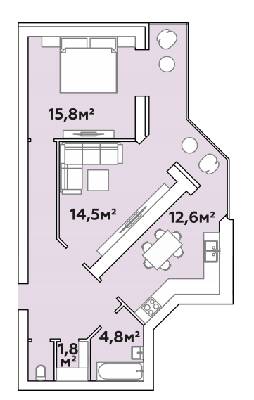 2-кімнатна 75 м² в ЖК Яровиця від 15 950 грн/м², Луцьк