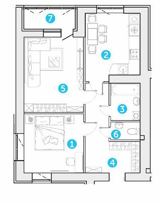 2-комнатная 68.83 м² в ЖК Супернова от 20 000 грн/м², Луцк
