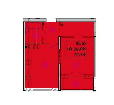 1-комнатная 41.24 м² в ЖК Варшавський от 14 200 грн/м², г. Ковель