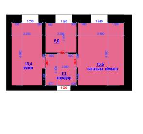 1-комнатная 36.3 м² в ЖК Княжий от 8 650 грн/м², г. Любомль