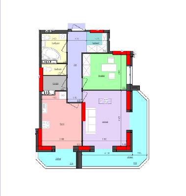 2-комнатная 69.35 м² в ЖК Мистецькі Ворота от 21 000 грн/м², Житомир