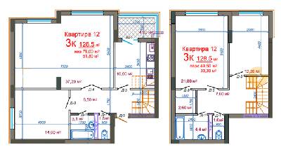 Двухуровневая 128.5 м² в ЖК Княжий от 18 000 грн/м², Житомир