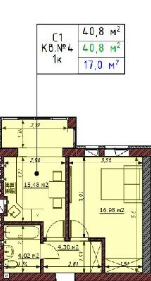 1-кімнатна 40.8 м² в ЖК Гостомельські Липки-5 від 12 500 грн/м², смт Гостомель