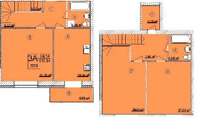 Двухуровневая 113.84 м² в ЖК Turkish City от 20 000 грн/м², Винница