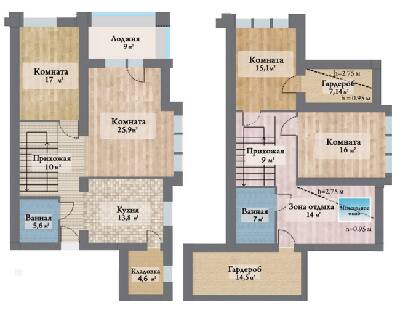 Дворівнева 157.75 м² в ЖК Ренесанс від 35 300 грн/м², Запоріжжя