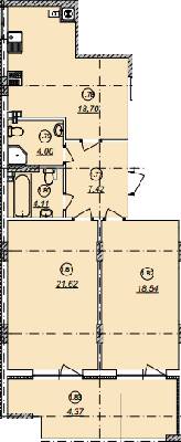 2-кімнатна 78.76 м² в ЖК Авангард від 14 800 грн/м², Ужгород