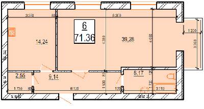1-комнатная 71.36 м² в ЖК Маєток Боздош от 16 400 грн/м², Ужгород