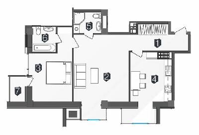 2-комнатная 70 м² в ЖК Manhattan от 29 500 грн/м², Ивано-Франковск