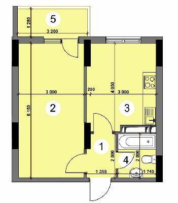 1-комнатная 37.9 м² в ЖК Шевченковский квартал от 25 000 грн/м², Киев