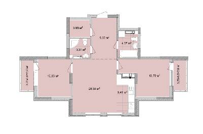 2-кімнатна 74.03 м² в ЖК Традиція від 30 700 грн/м², Київ